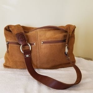 Ellington Large Suede Shoulder Bag